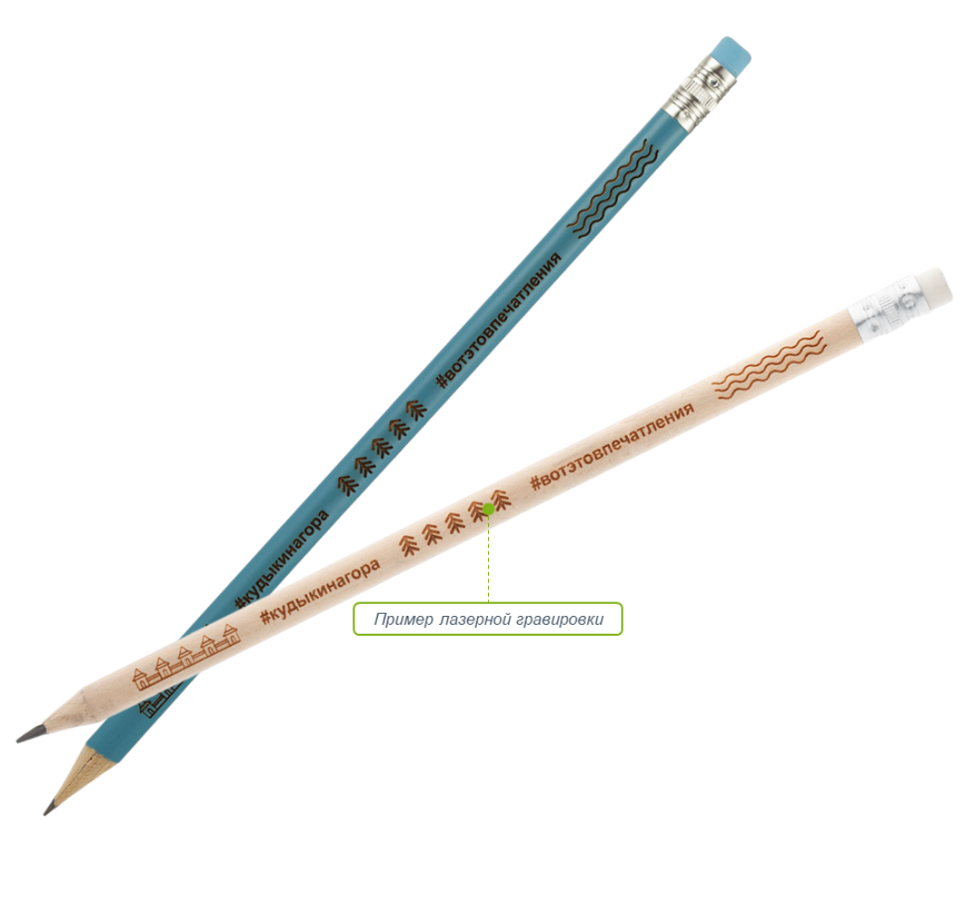 Карандаш простой с ластиком Hand Friend