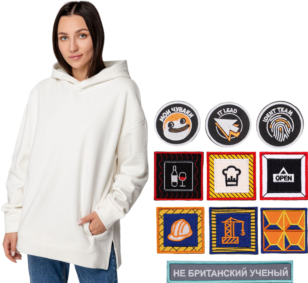 Шеврон вышивной на липучке на заказ Zeta