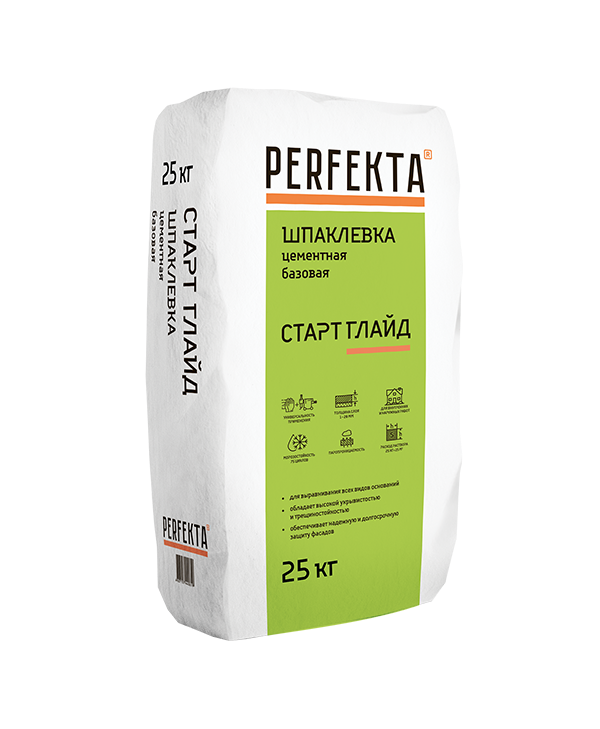 шпатлевка цементная глайд стандарт перфекта белый