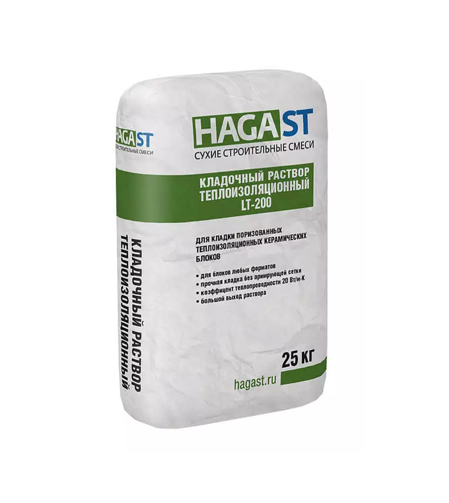 теплый кладочный раствор ХагаСТ LT-200