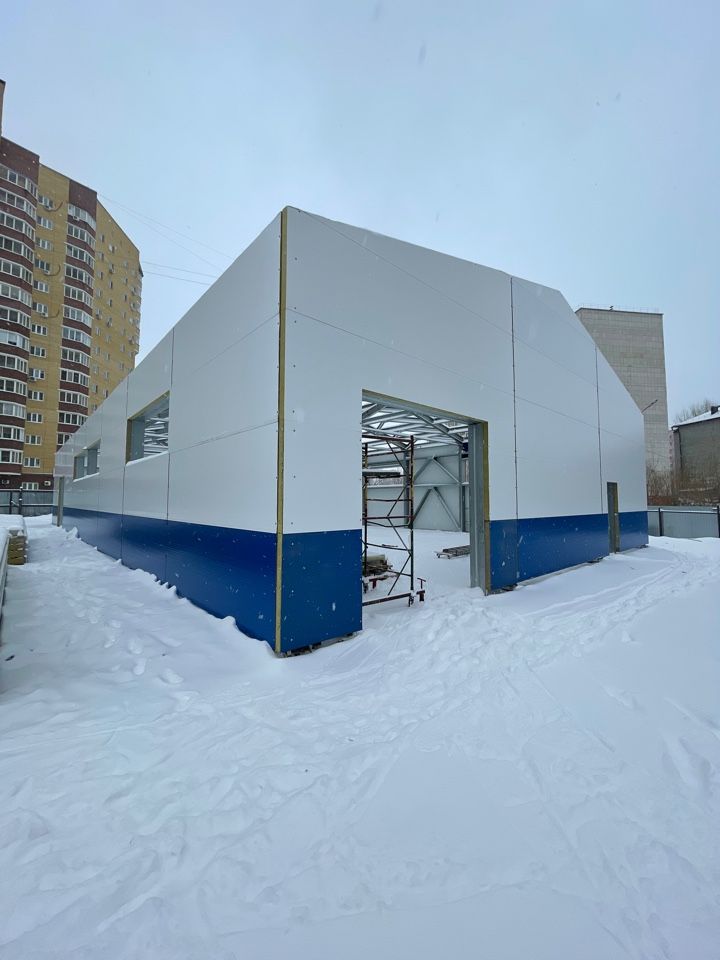 Монтаж сэндвич панелей
