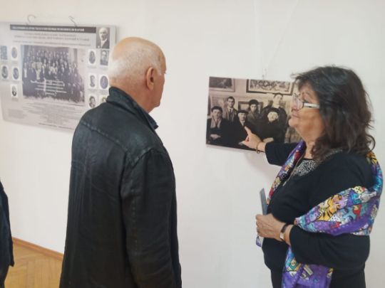 народный художник РФ Владимир Соскиев с руководителем фонда Гаглойтэ Лианой . Владикавказ 2022