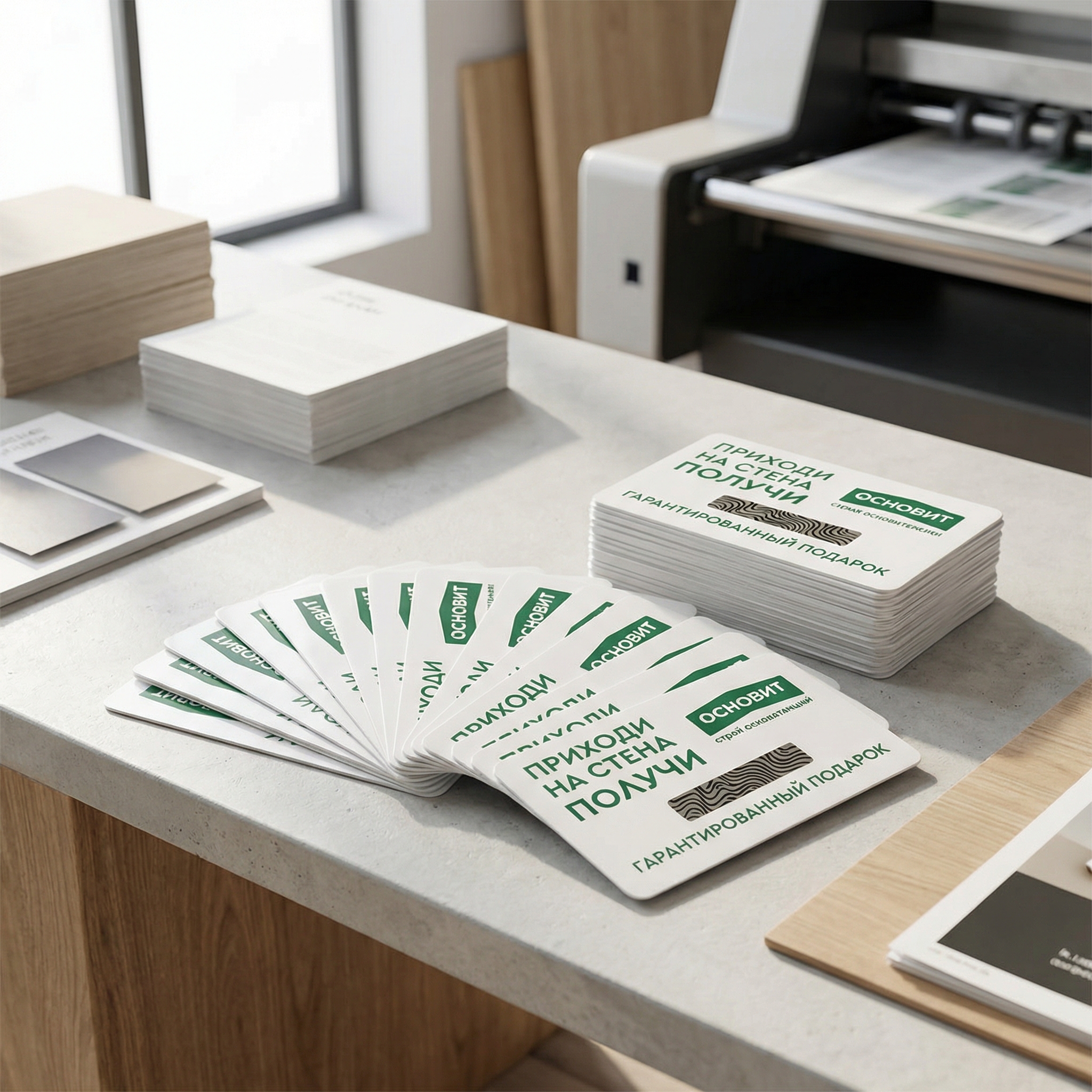 Карты с скретч стикером