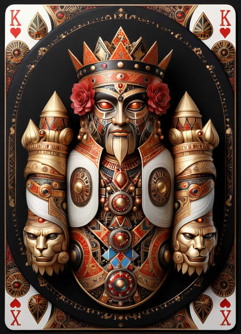 Образ короля для покерной колоды