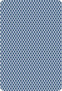 Рубашка для игральных карт- синие ромбики