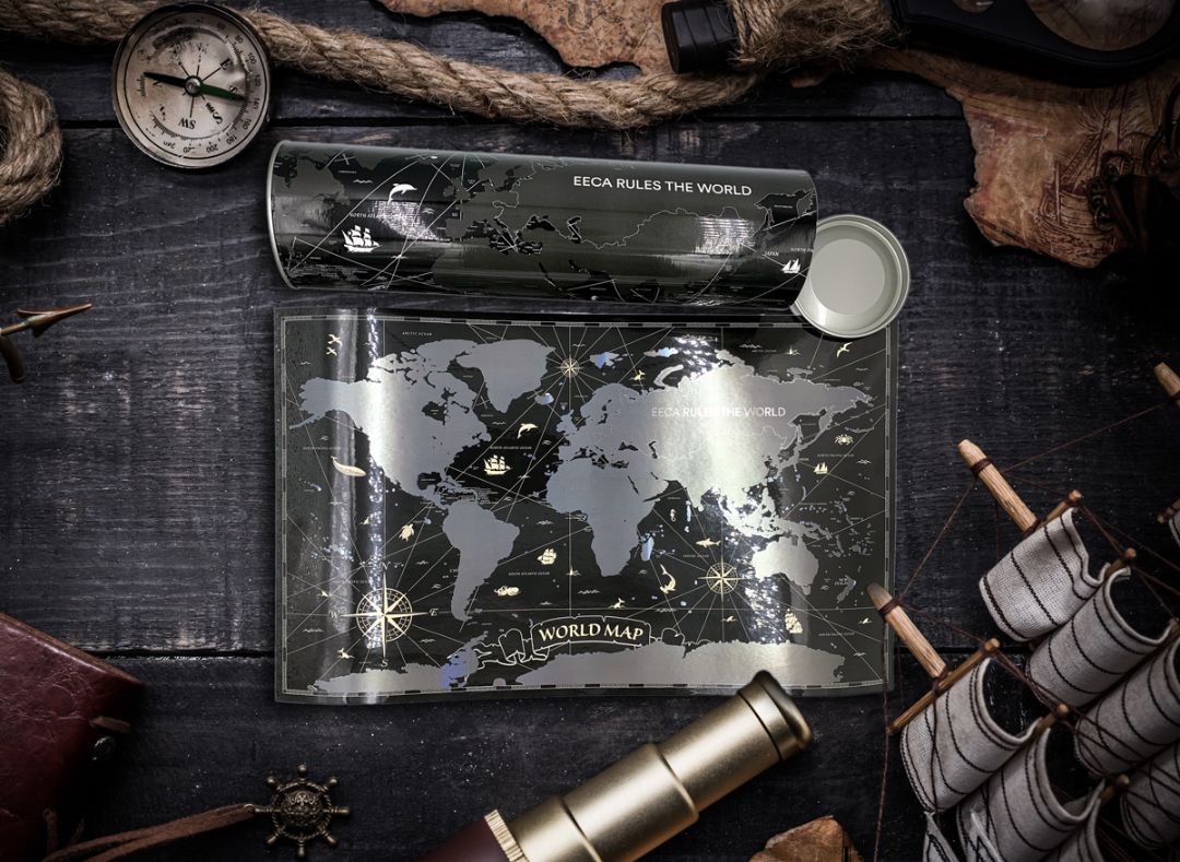 Изготовление скретч карт мира