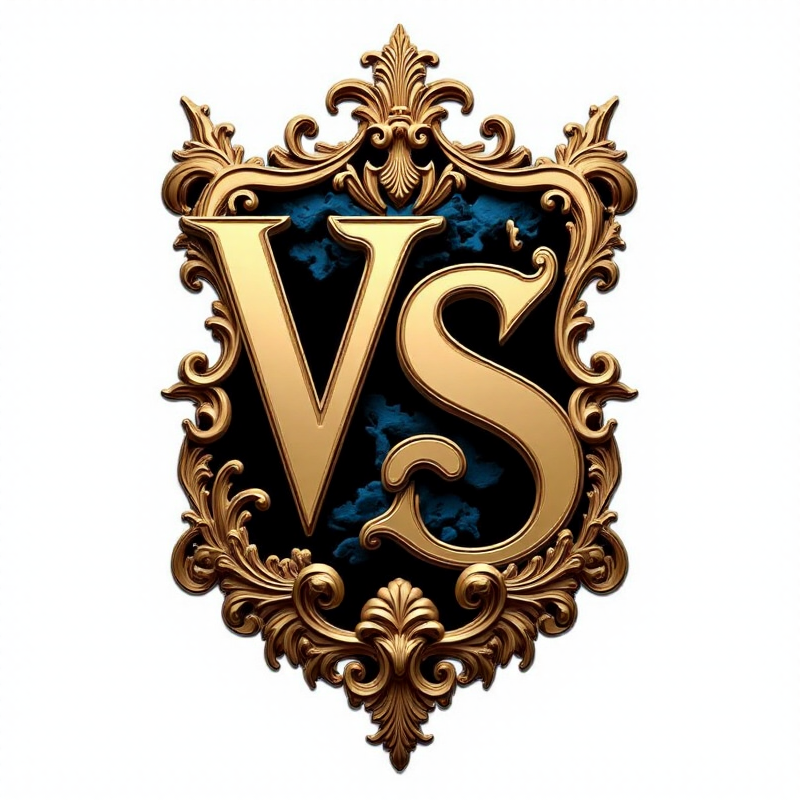 Вензель в стиле арт деко