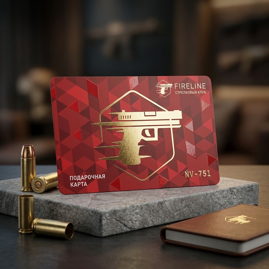 Подарочный сертификат стрелкового клуба FIRELINE