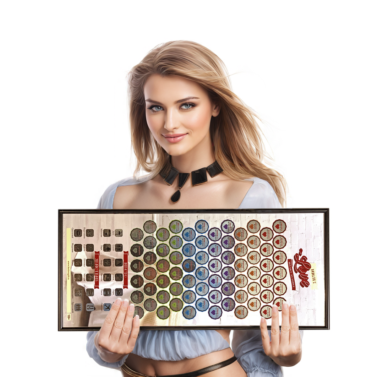 Скретч плакат в рамке