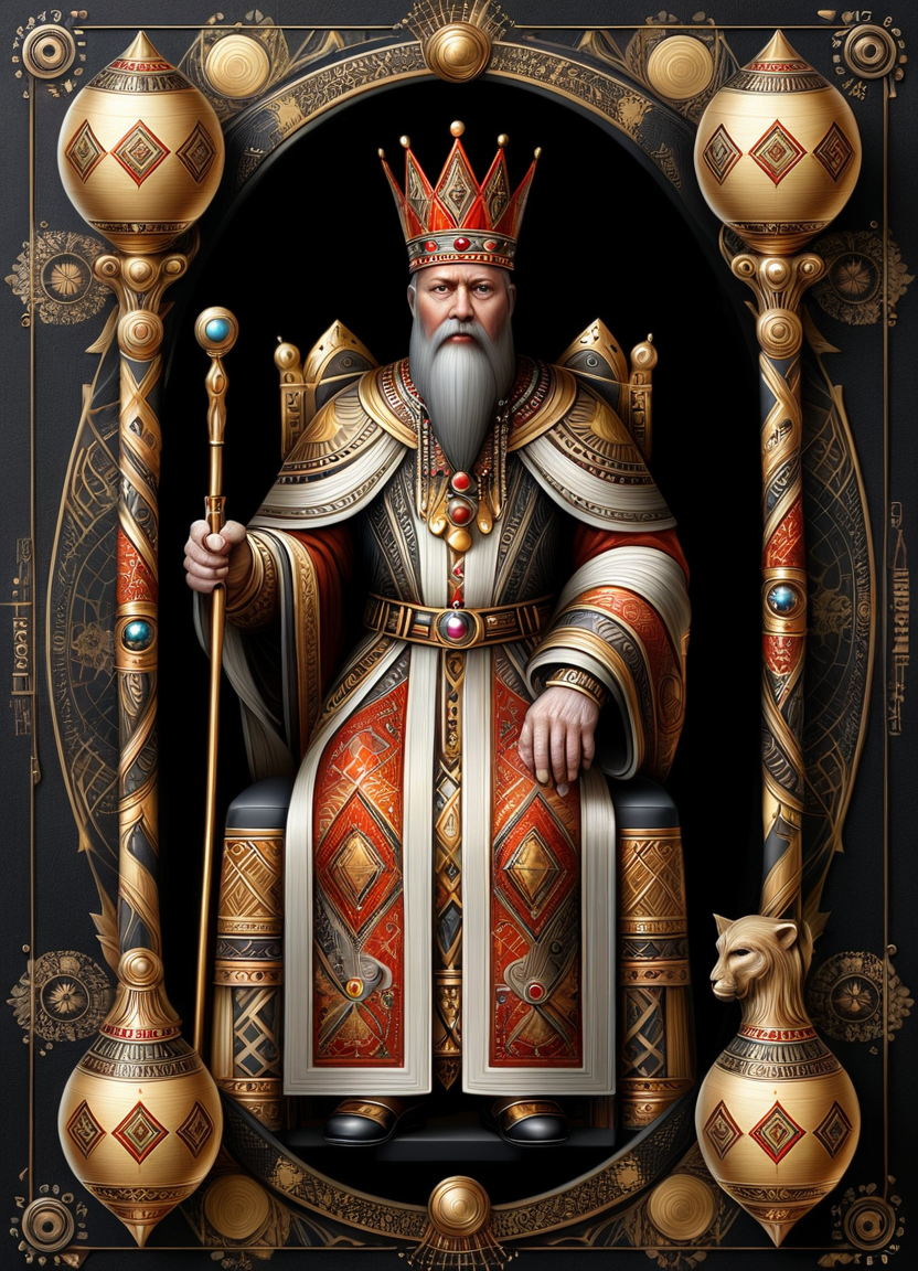 Образ короля для покерной колоды