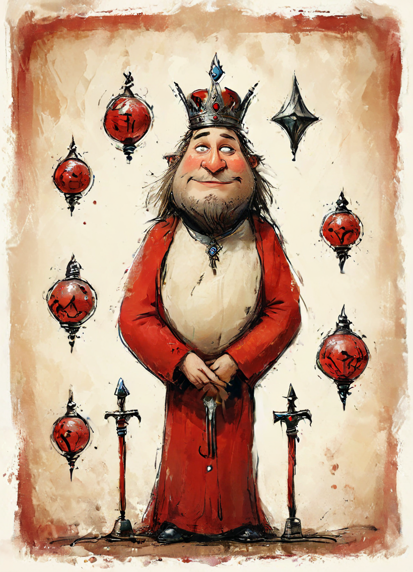 Образ короля для покерной колоды