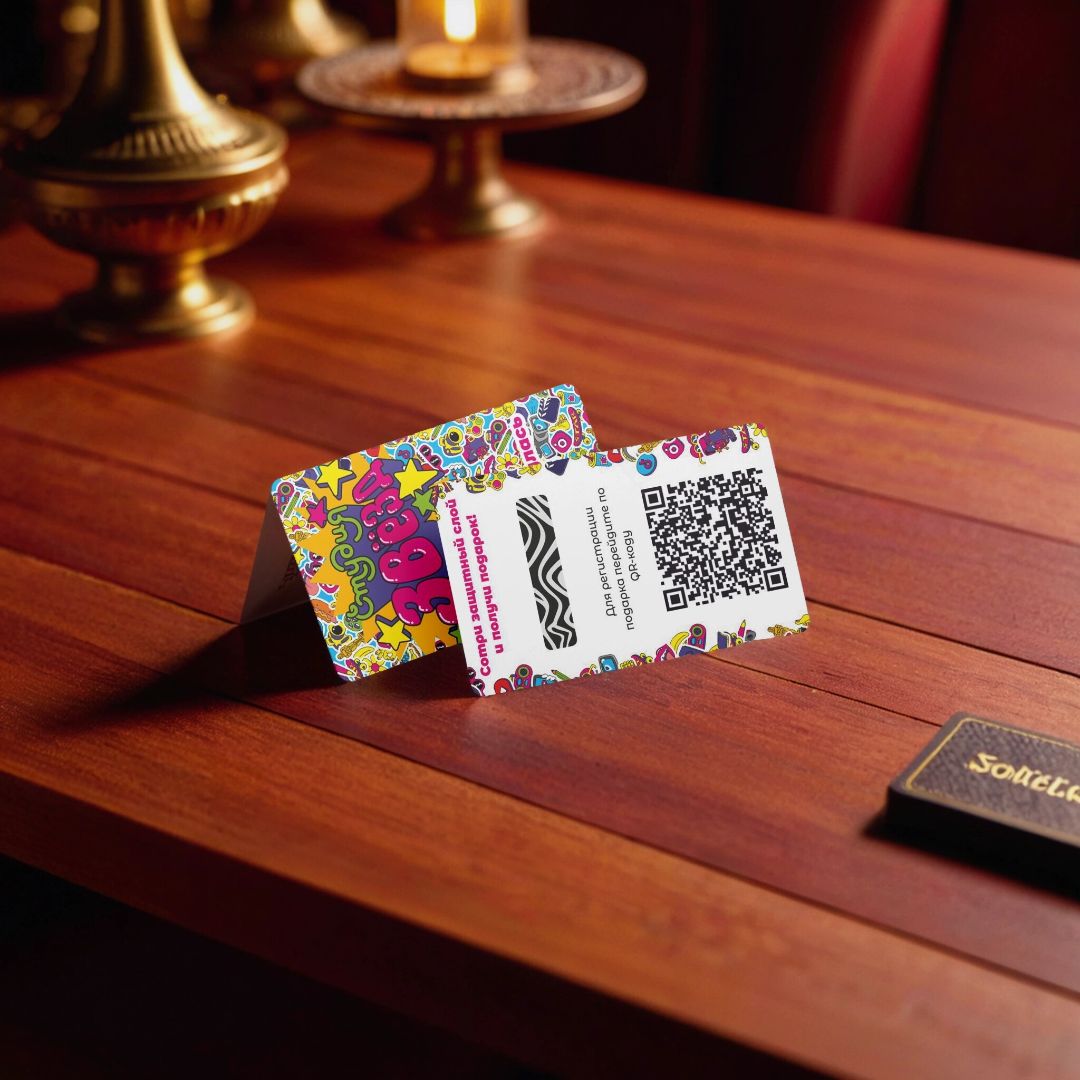 Скретч карты для продвижения Студии Звезд