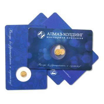 Карты со вставкой золотой монеты