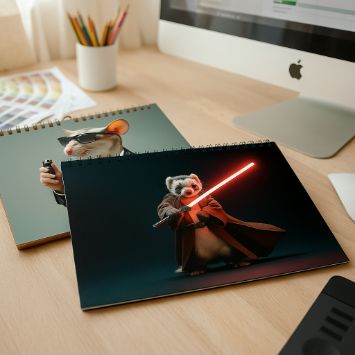 Разработка дизайна календарей с стилизованными животными