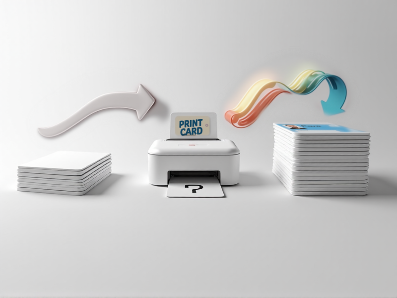 Печать на заготовках пластиковых карт