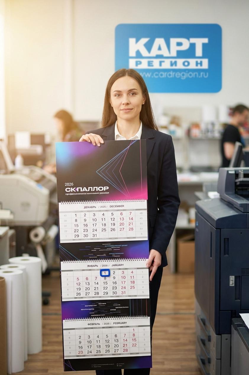 Печать квартальных календарей