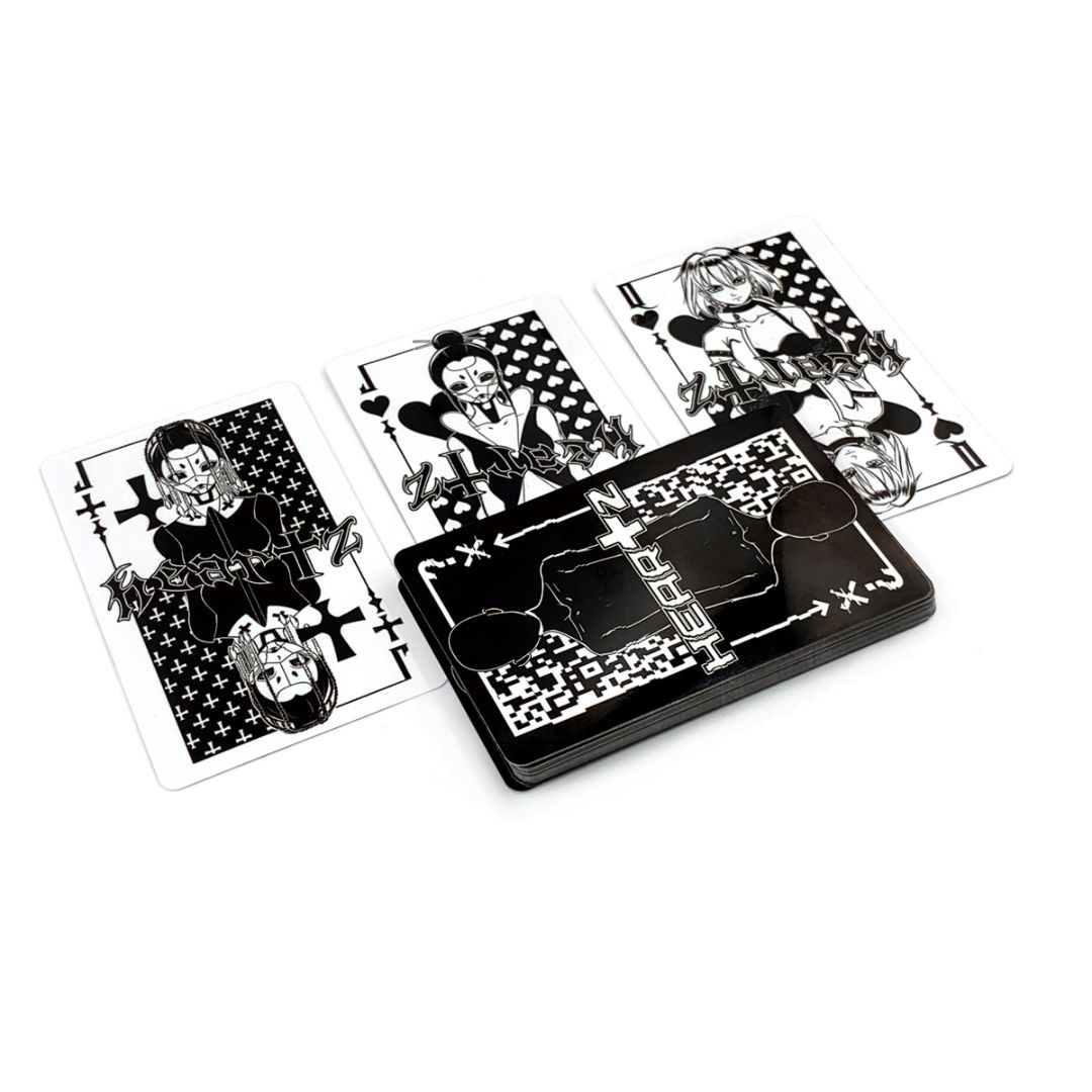 Черные пластиковые карты HEARTZ