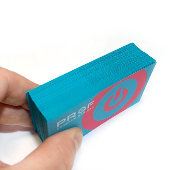 Визитки с окрашенным срезом