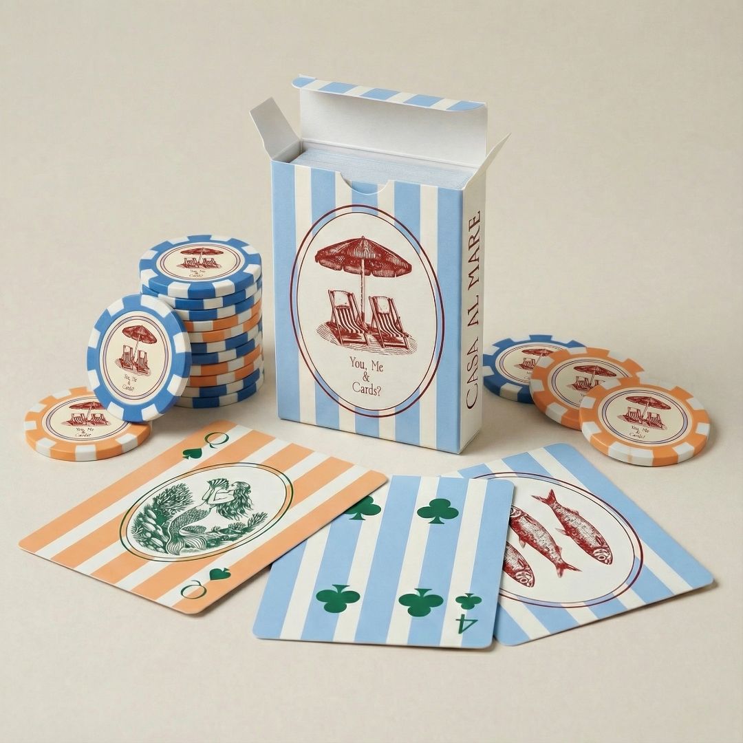 Игральные карты Casa Al Mara с покерными фишками