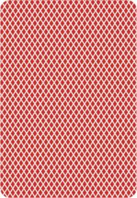 Рубашка для игральных карт- красные ромбики