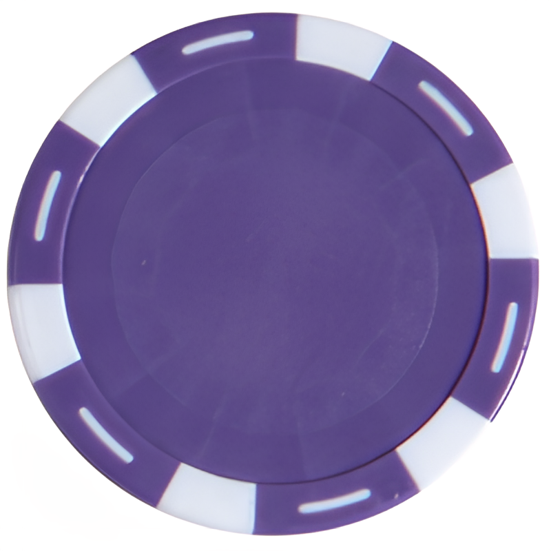 Сиреневая покерная фишка Ultimate с белыми вставками 11.5 г для дизайна