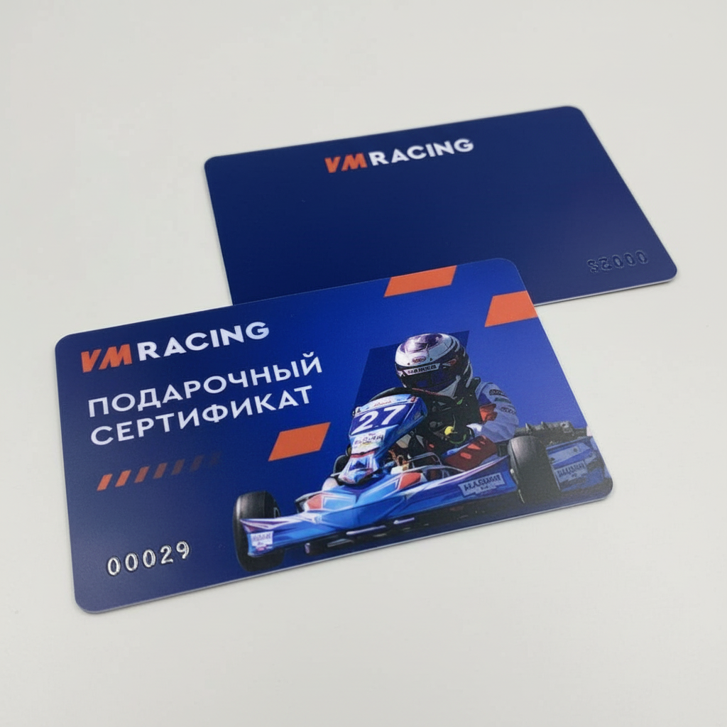 Эмбоссированый номер на пластиковой карте