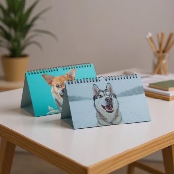 Разработка дизайна календарей с собаками