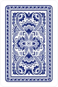 Рубашка для игральных карт- красный узор