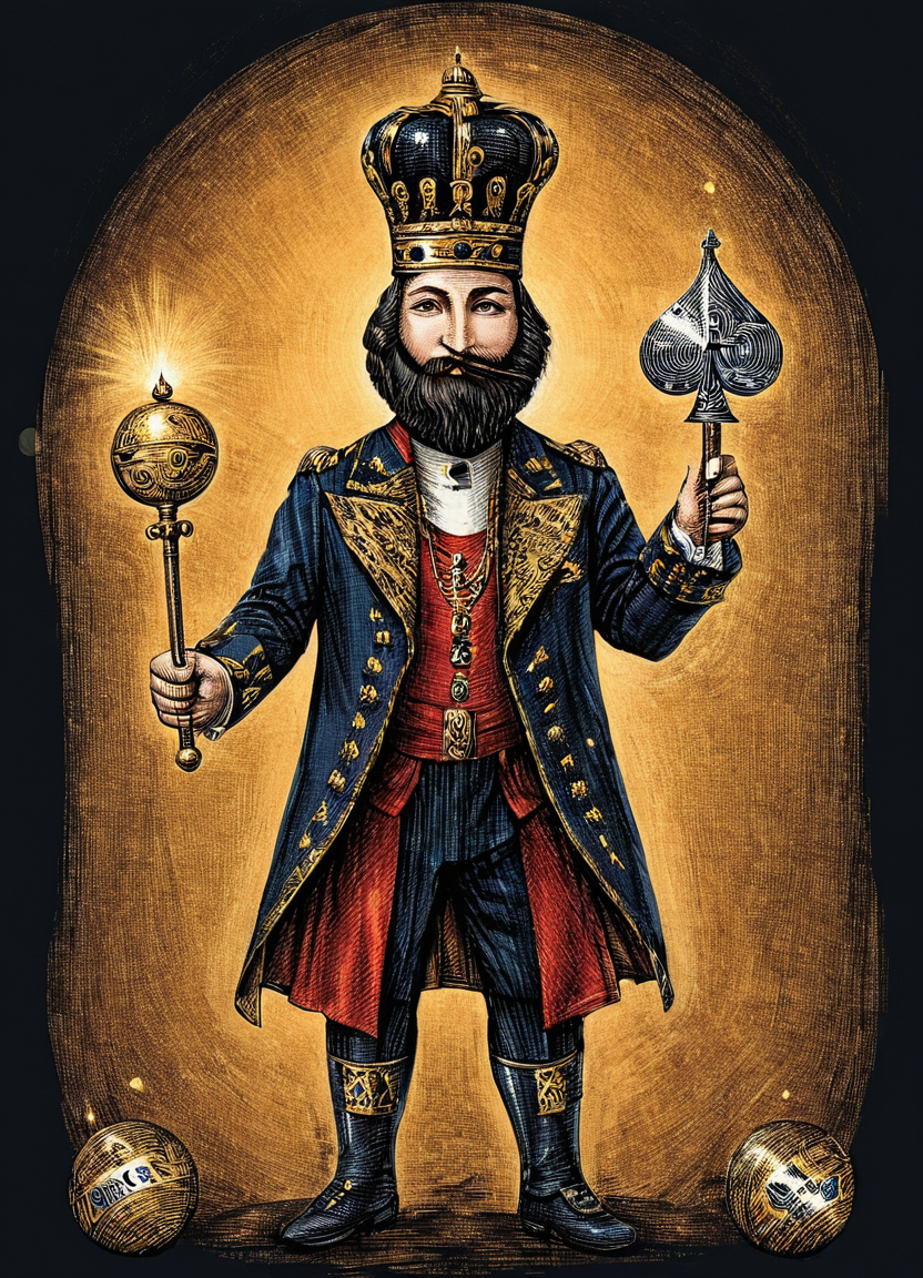 Образ короля для покерной колоды