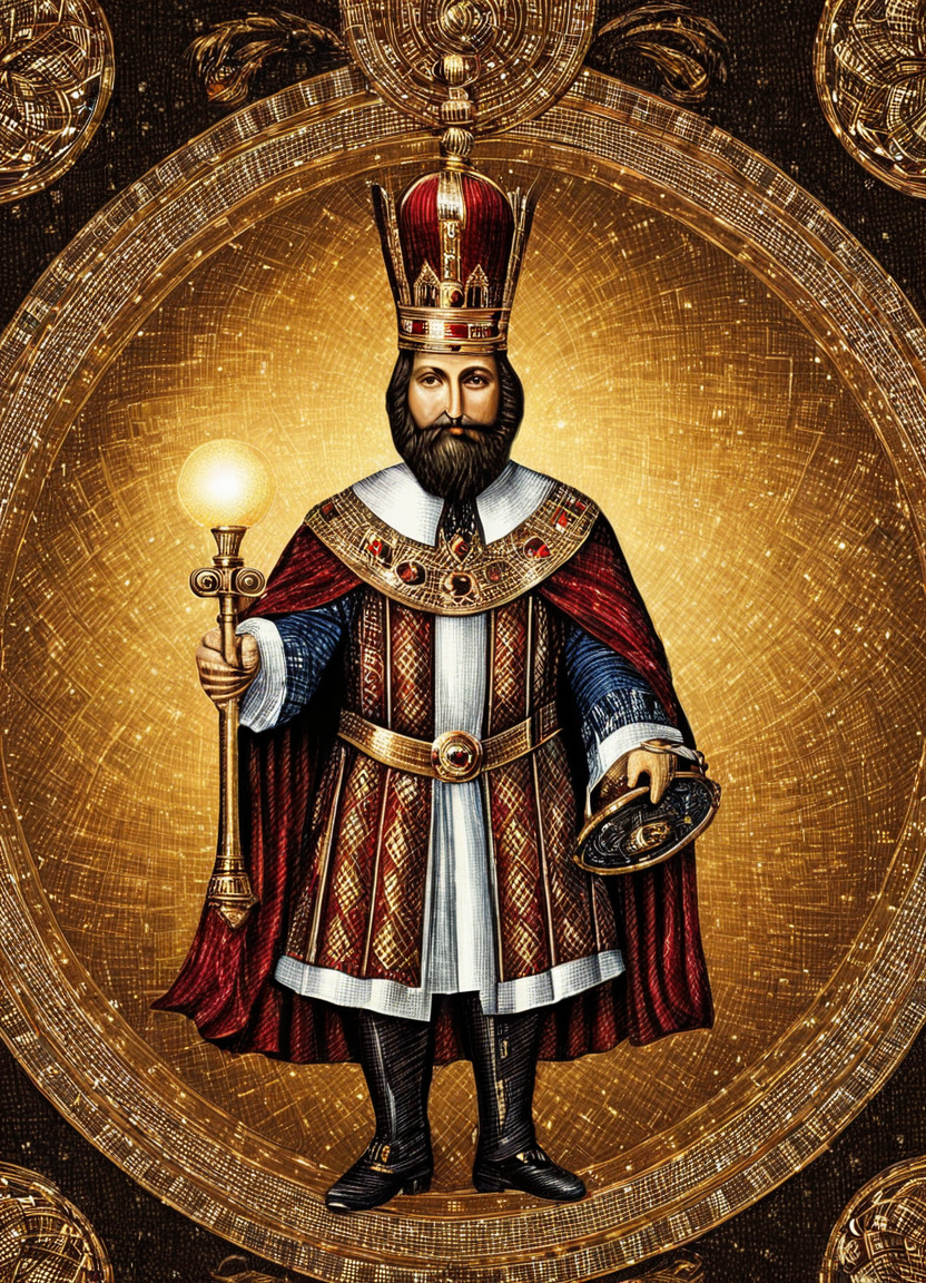 Образ короля для покерной колоды