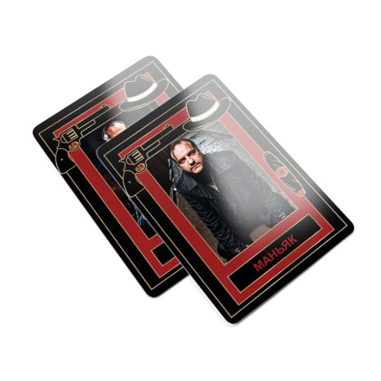 Печать карт с фото в стиле игры Мафия