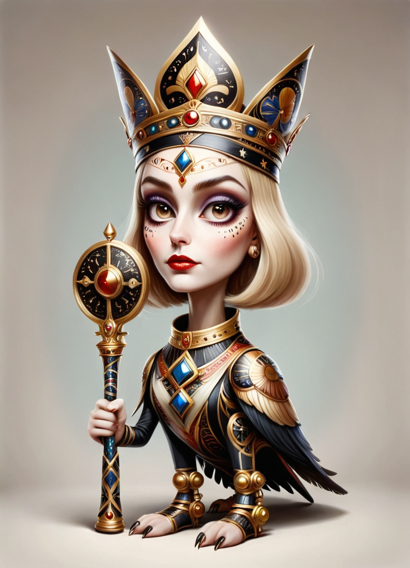 Образ дамы покерной колоды