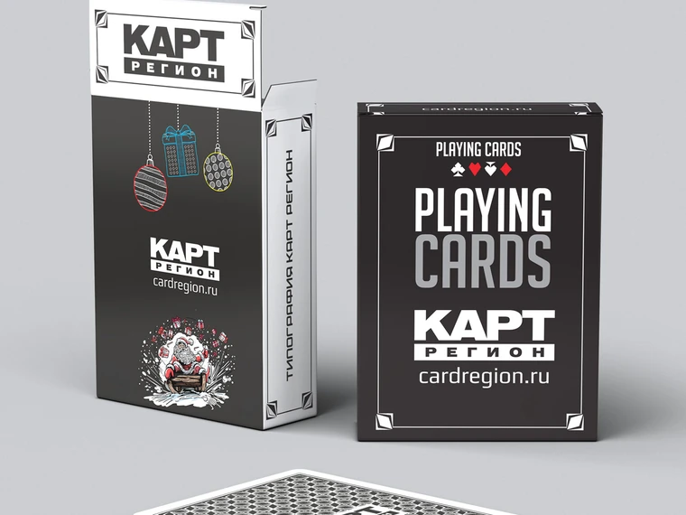 Картонная коробочка для колоды карт