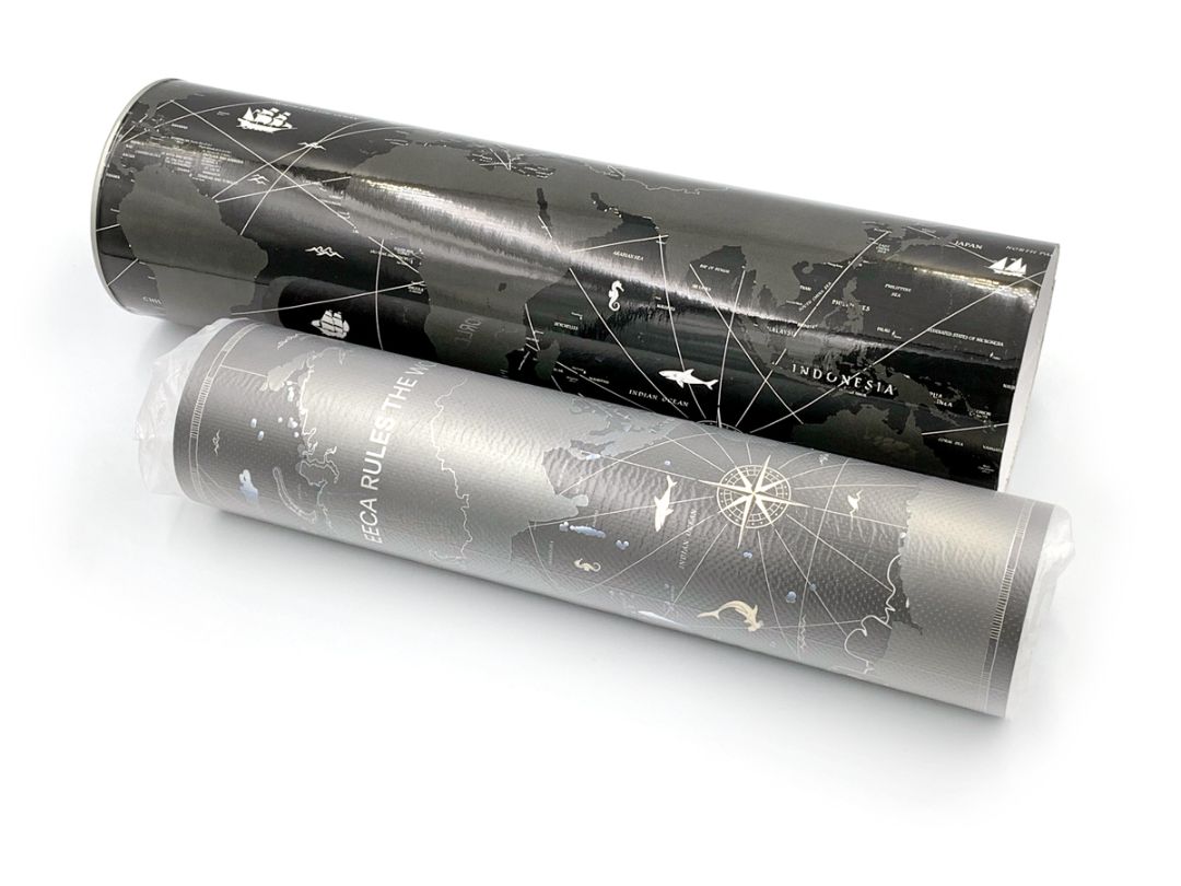 Упаковка скретч карт мира