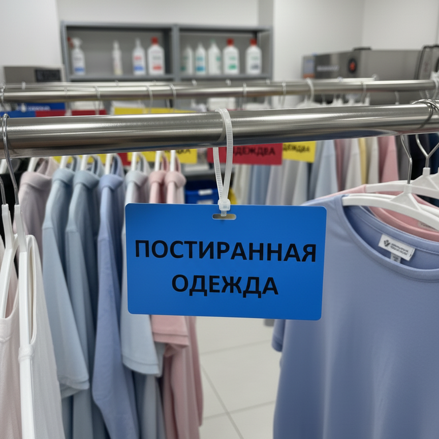 Пластиковые бирки для прачечной