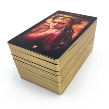 Золочение торцов колоды карт