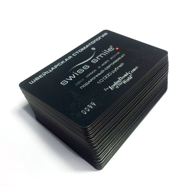 Печать визиток с окрасом торцов