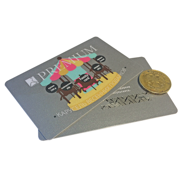 Печать пластиковых скретч карт