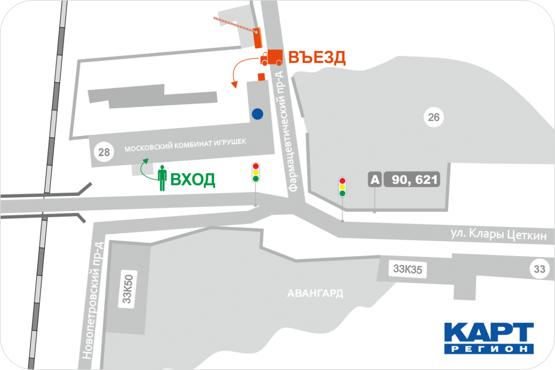 Схема проезда к нам типографию