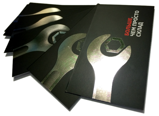 Печать визиток с фольгой