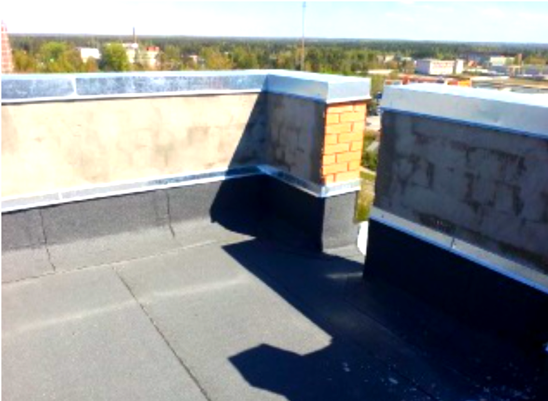 Переустройство примыканий и парапетов