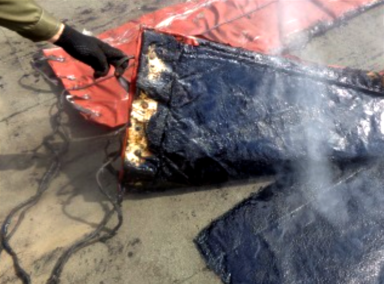 Спекание старого битумного покрытия