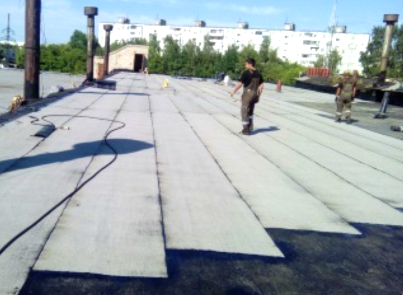 Монтаж нового верхнего слоя