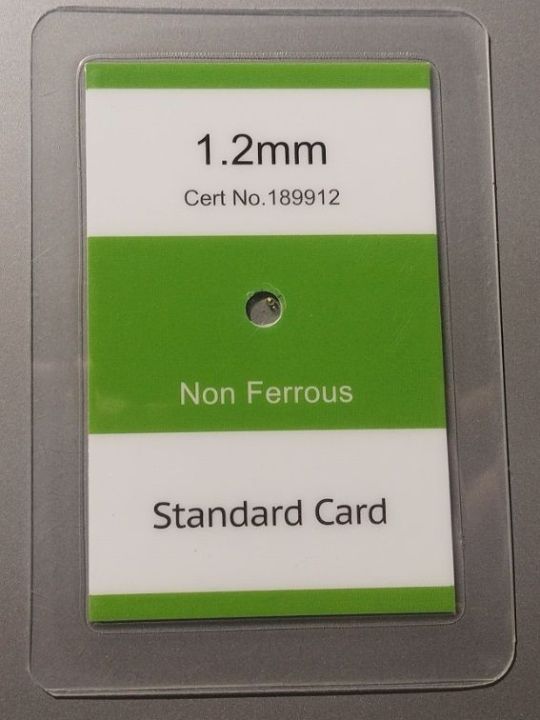 тесты карточки для металлодетектора