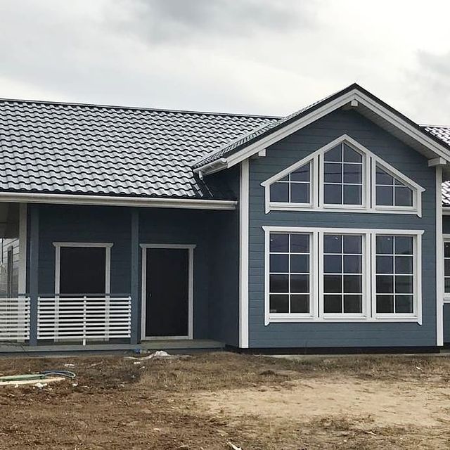 каркасный дом со вторым светом