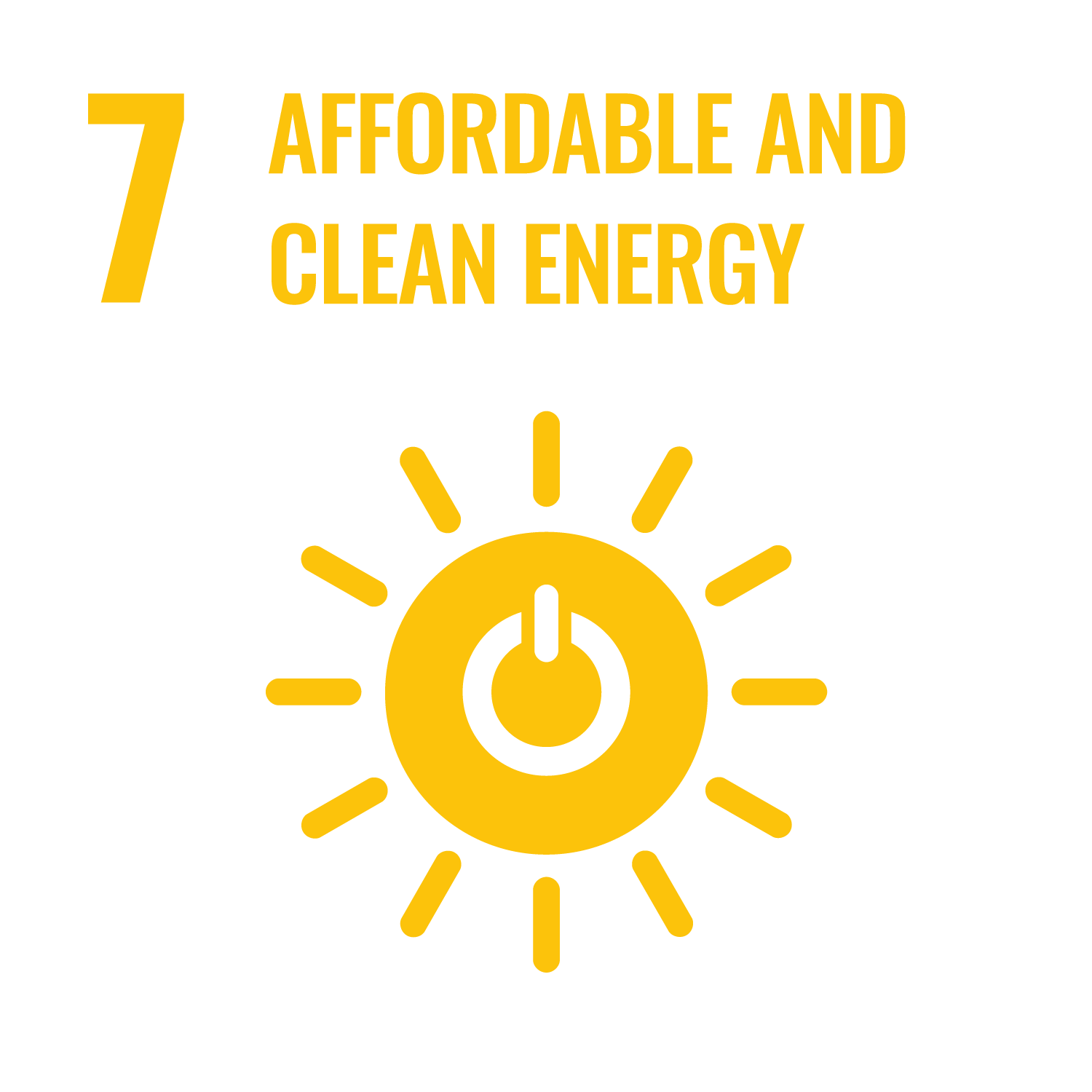 SDG 7 Affordable and clean energy