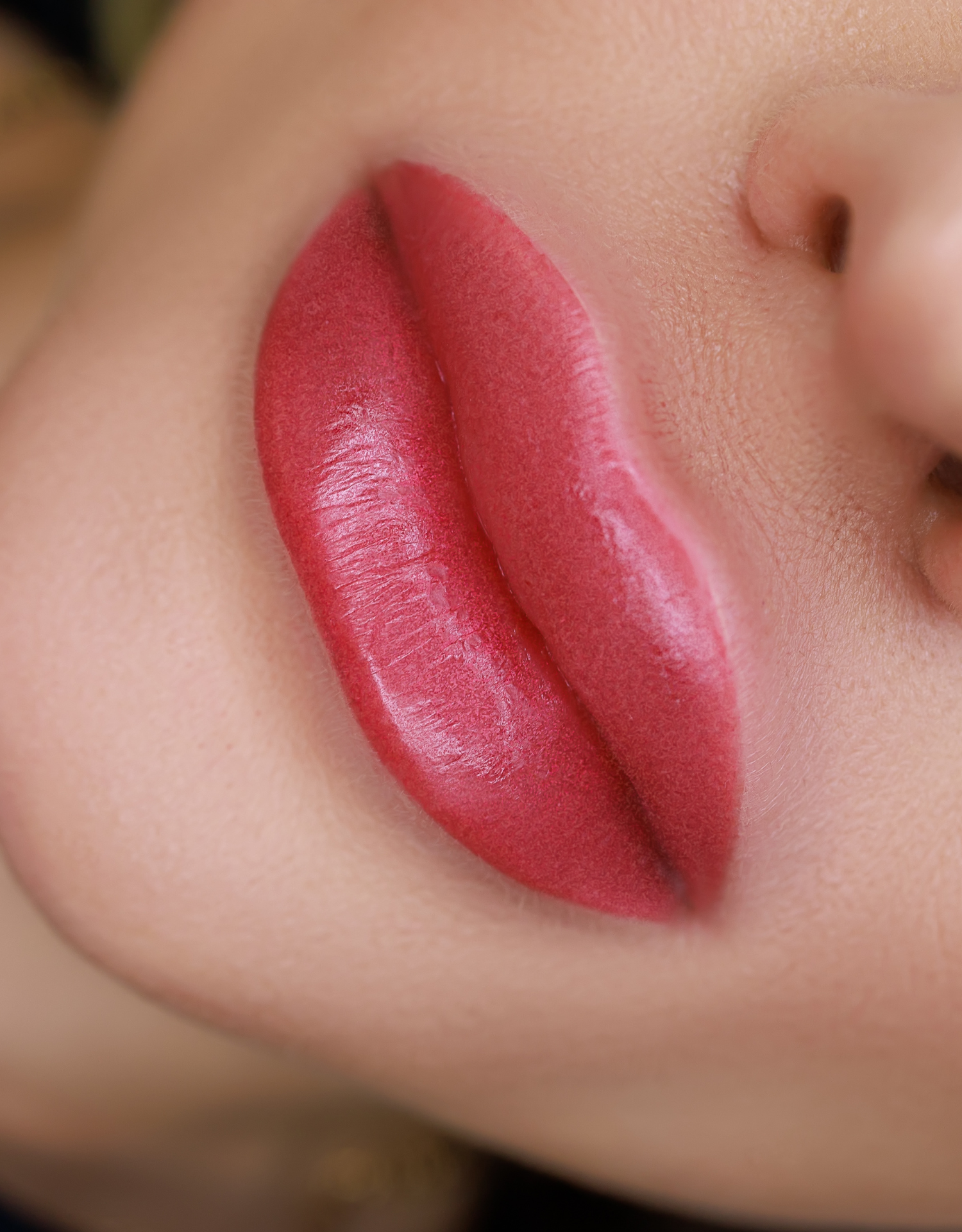 Татуаж губ, губы, перманент губ