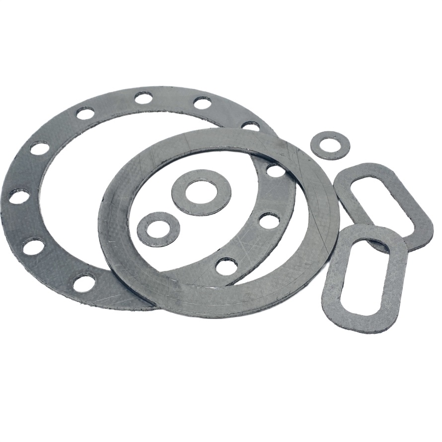 Прокладка фланцевая из графита, графитовая прокладка, прокладка ТРГ, прокладка FGG