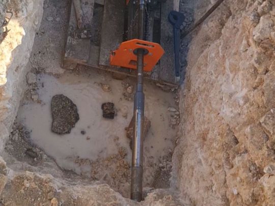 мини гнб по скале