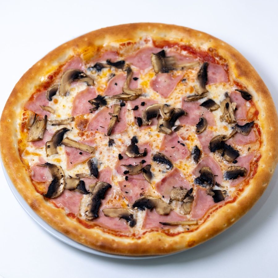 Пицца "Прошутто Котто с грибами"